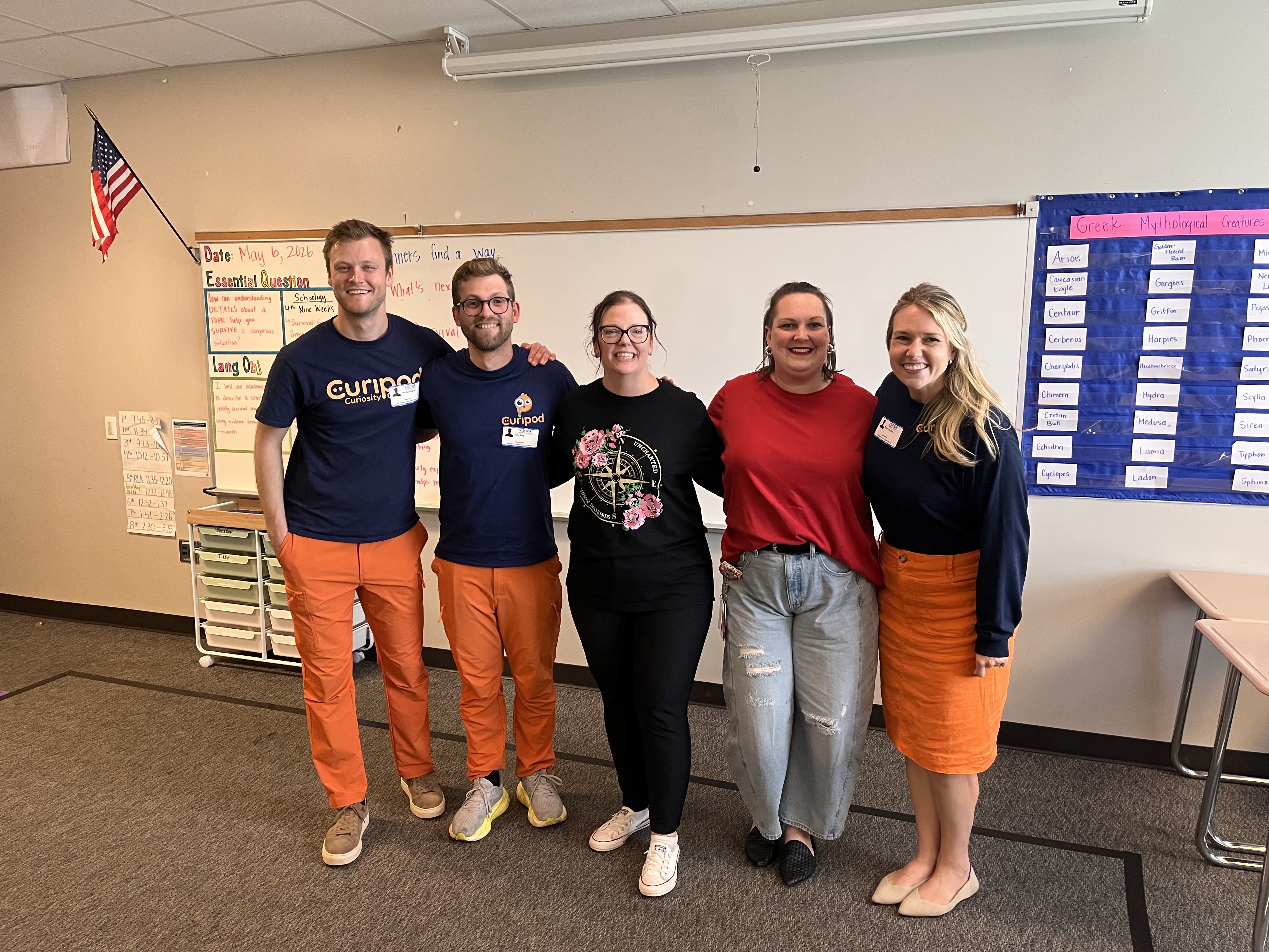 Curipod team working with Texas literacy educators.