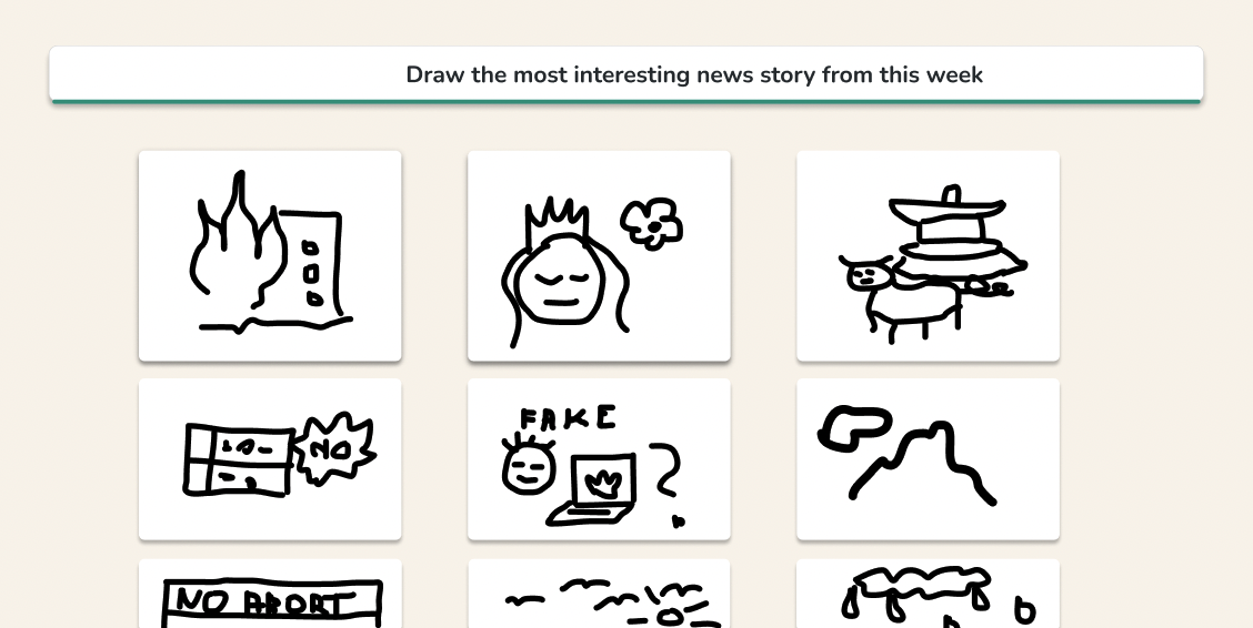 image of a drawing result
